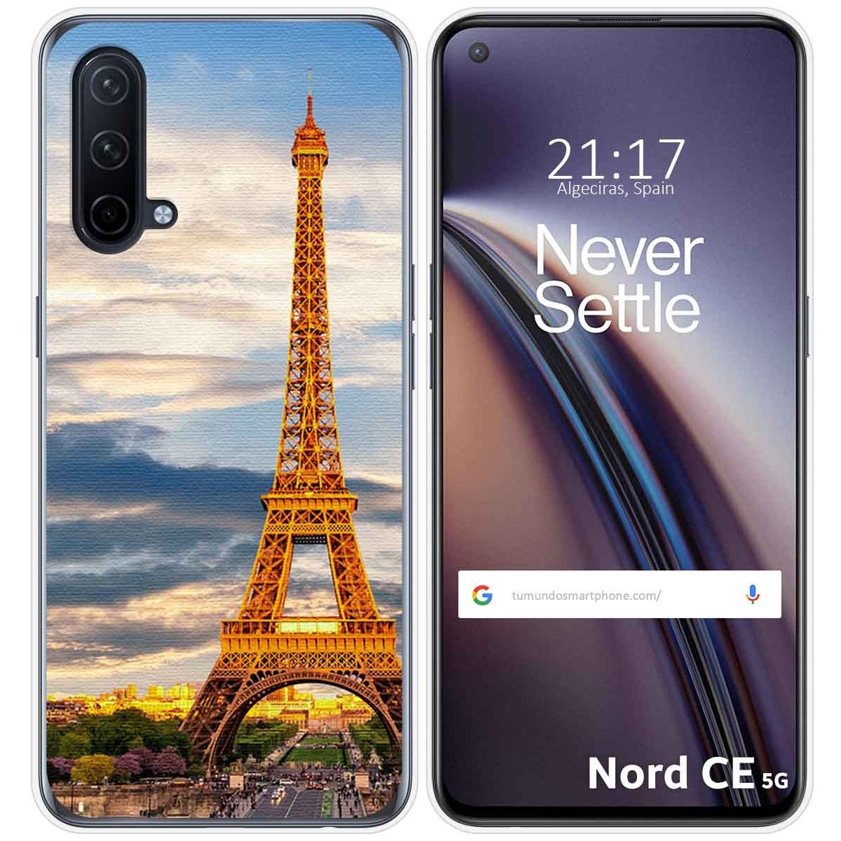 Funda Silicona para OnePlus Nord CE 5G diseño Paris Dibujos