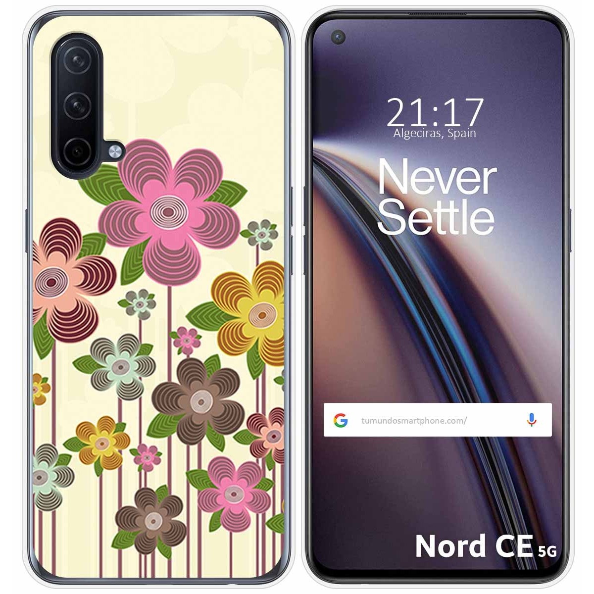 Funda Silicona para OnePlus Nord CE 5G diseño Primavera En Flor Dibujos