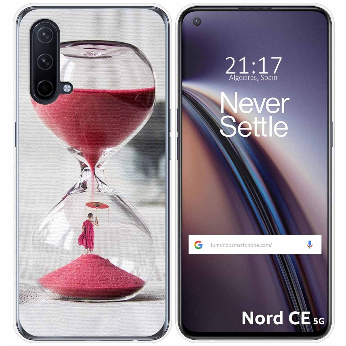 Funda Silicona para OnePlus Nord CE 5G diseño Reloj Dibujos