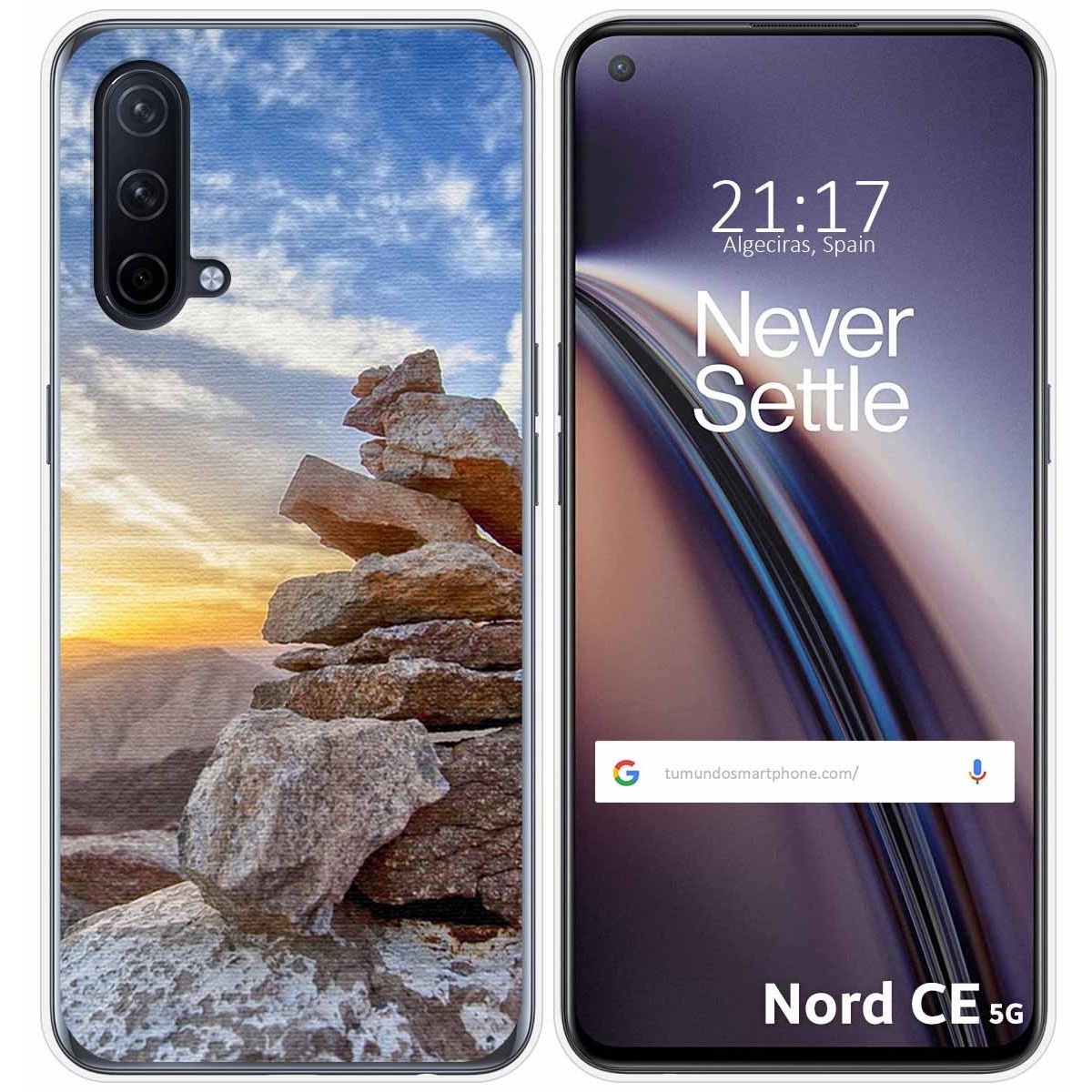 Funda Silicona para OnePlus Nord CE 5G diseño Sunset Dibujos