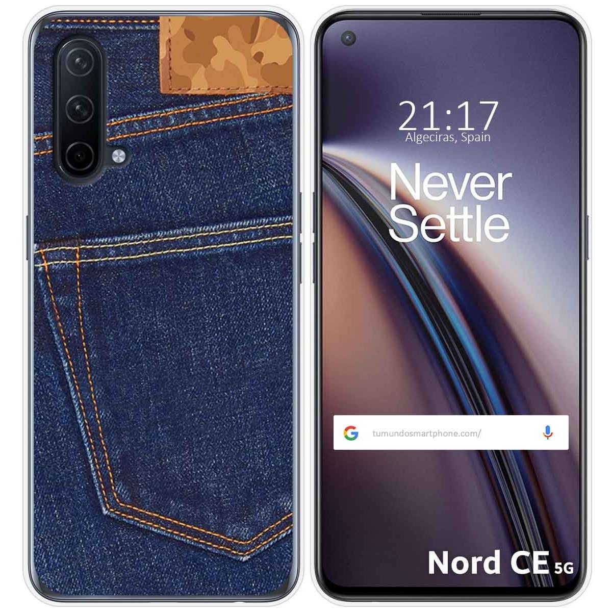 Funda Silicona para OnePlus Nord CE 5G diseño Vaquero Dibujos