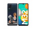 Funda Silicona Transparente para Samsung Galaxy M32 diseño Avestruz Dibujos