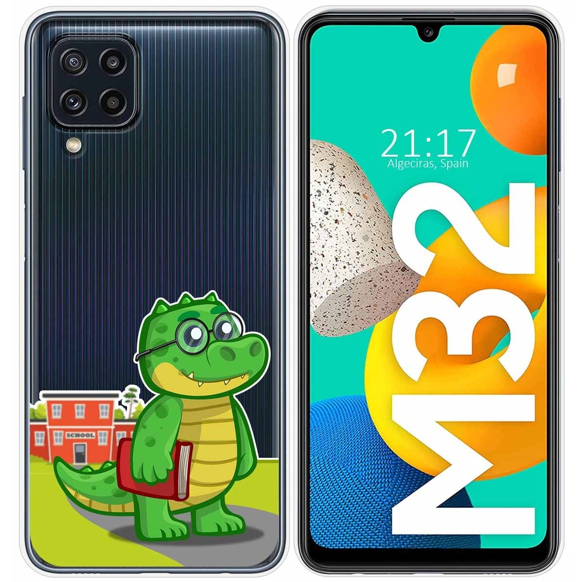 Funda Silicona Transparente para Samsung Galaxy M32 diseño Coco Dibujos