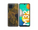 Funda Silicona Transparente para Samsung Galaxy M32 diseño Hojas Dibujos
