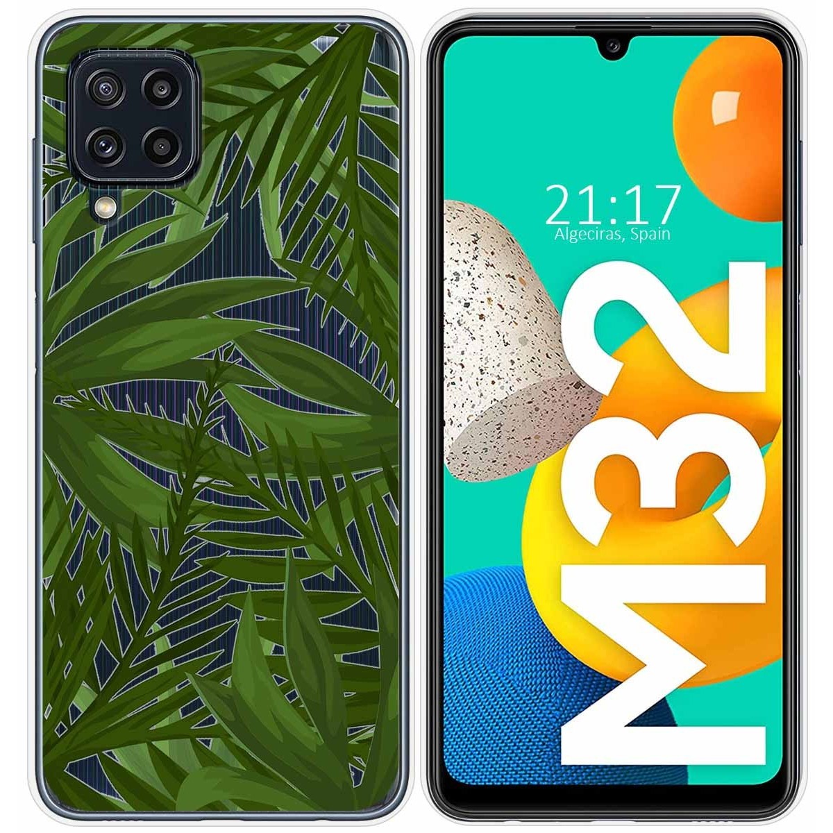 Funda Silicona Transparente para Samsung Galaxy M32 diseño Jungla Dibujos