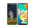 Funda Silicona Transparente para Samsung Galaxy M32 diseño Mono Dibujos