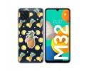Funda Silicona Transparente para Samsung Galaxy M32 diseño Piña Dibujos