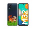 Funda Silicona Transparente para Samsung Galaxy M32 diseño Tigre Dibujos