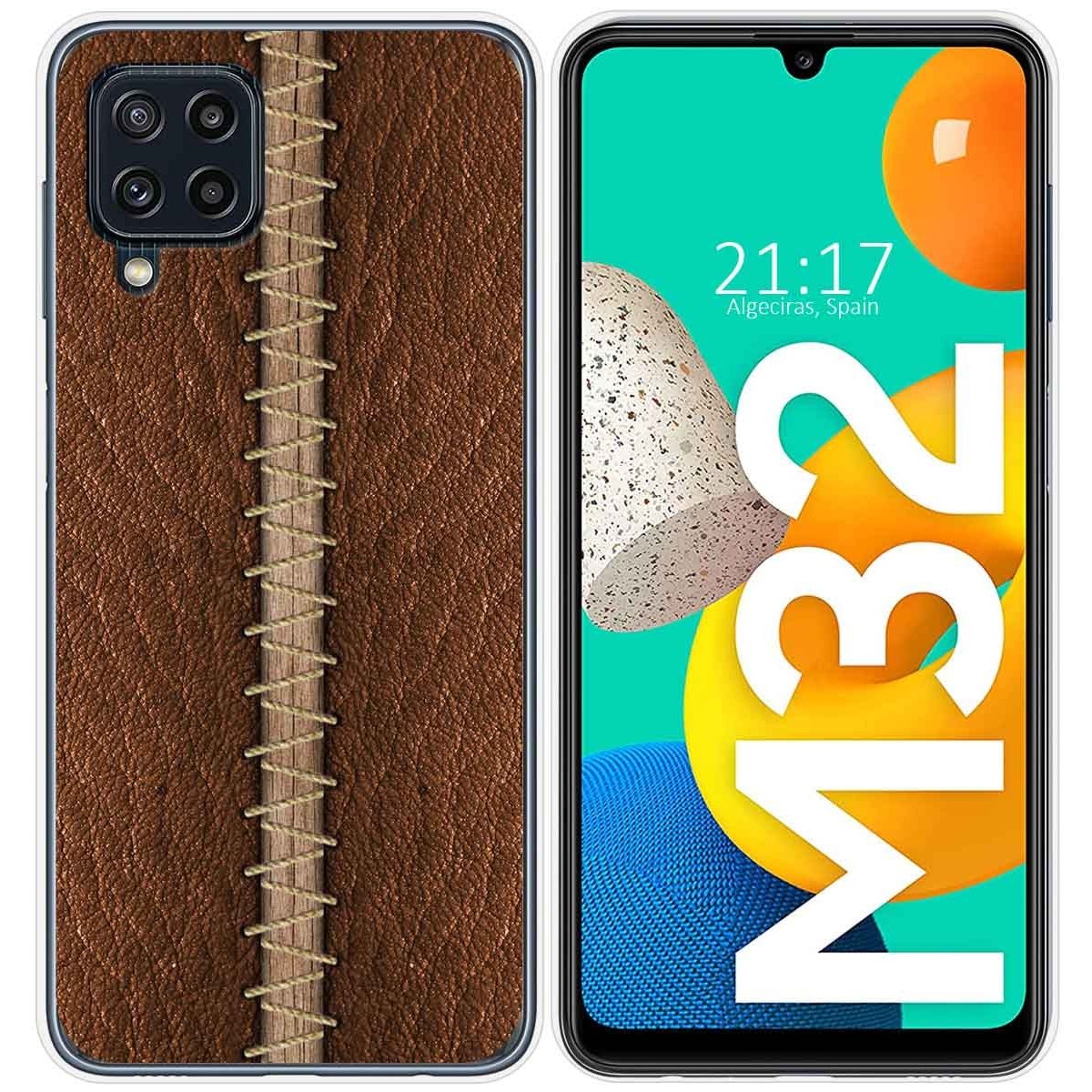 Funda Silicona para Samsung Galaxy M32 diseño Cuero 01 Dibujos