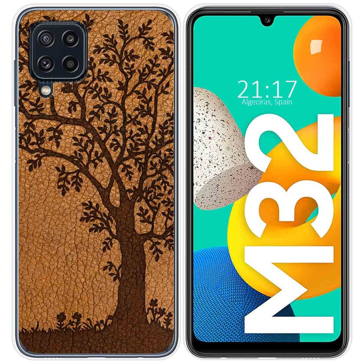 Funda Silicona para Samsung Galaxy M32 diseño Cuero 03 Dibujos