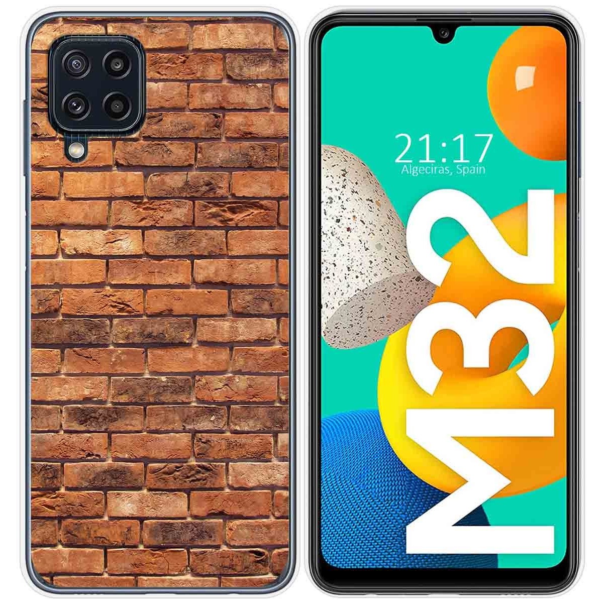 Funda Silicona para Samsung Galaxy M32 diseño Ladrillo 04 Dibujos