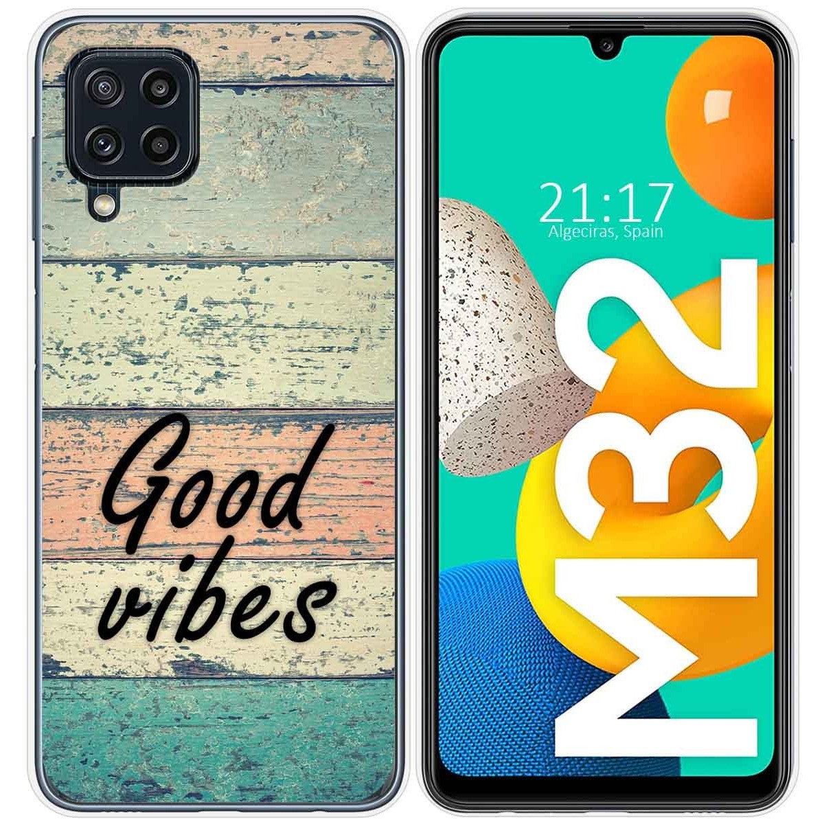 Funda Silicona para Samsung Galaxy M32 diseño Madera 01 Dibujos