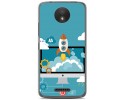 Funda Gel Tpu para Motorola Moto C Plus Diseño Cohete Dibujos