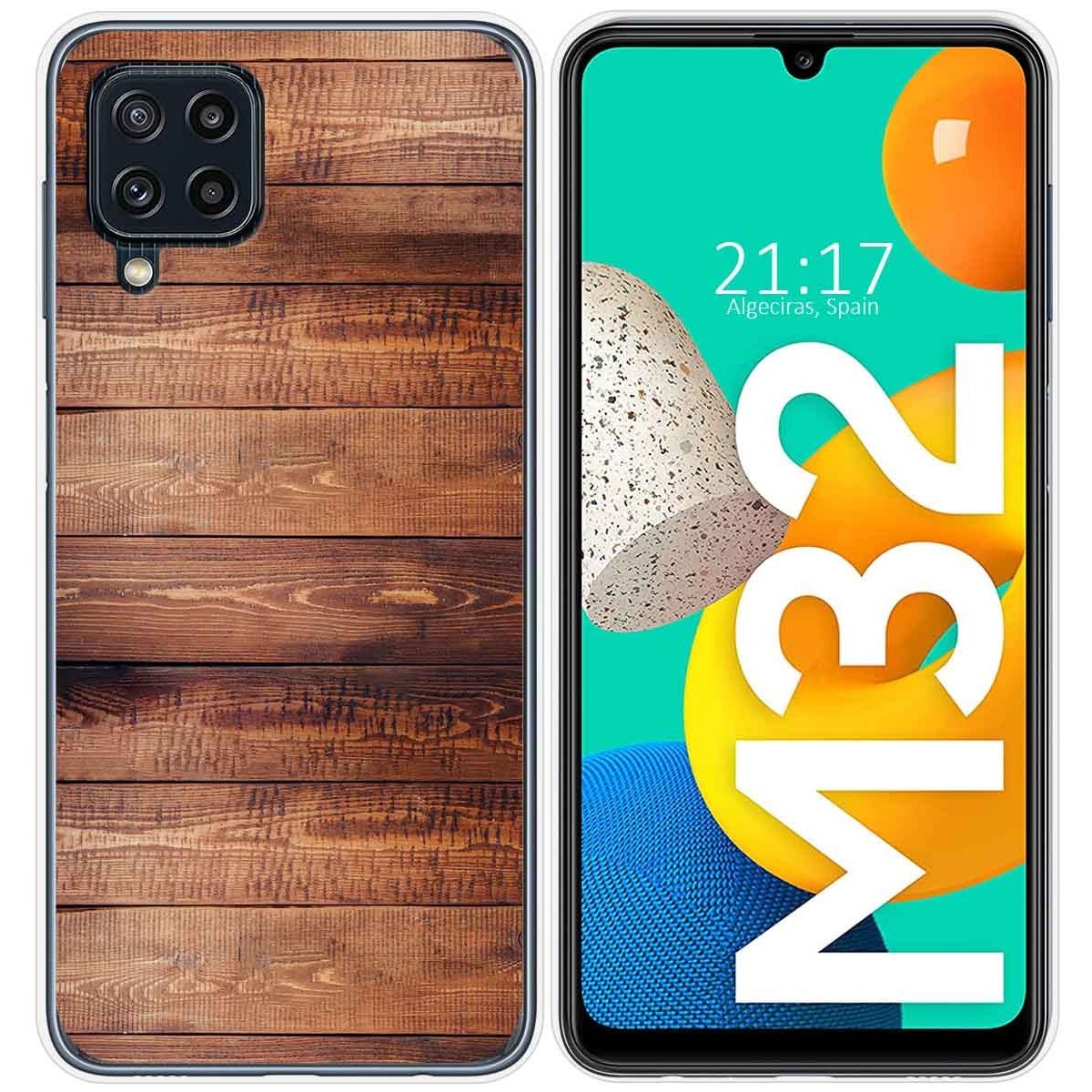 Funda Silicona para Samsung Galaxy M32 diseño Madera 02 Dibujos