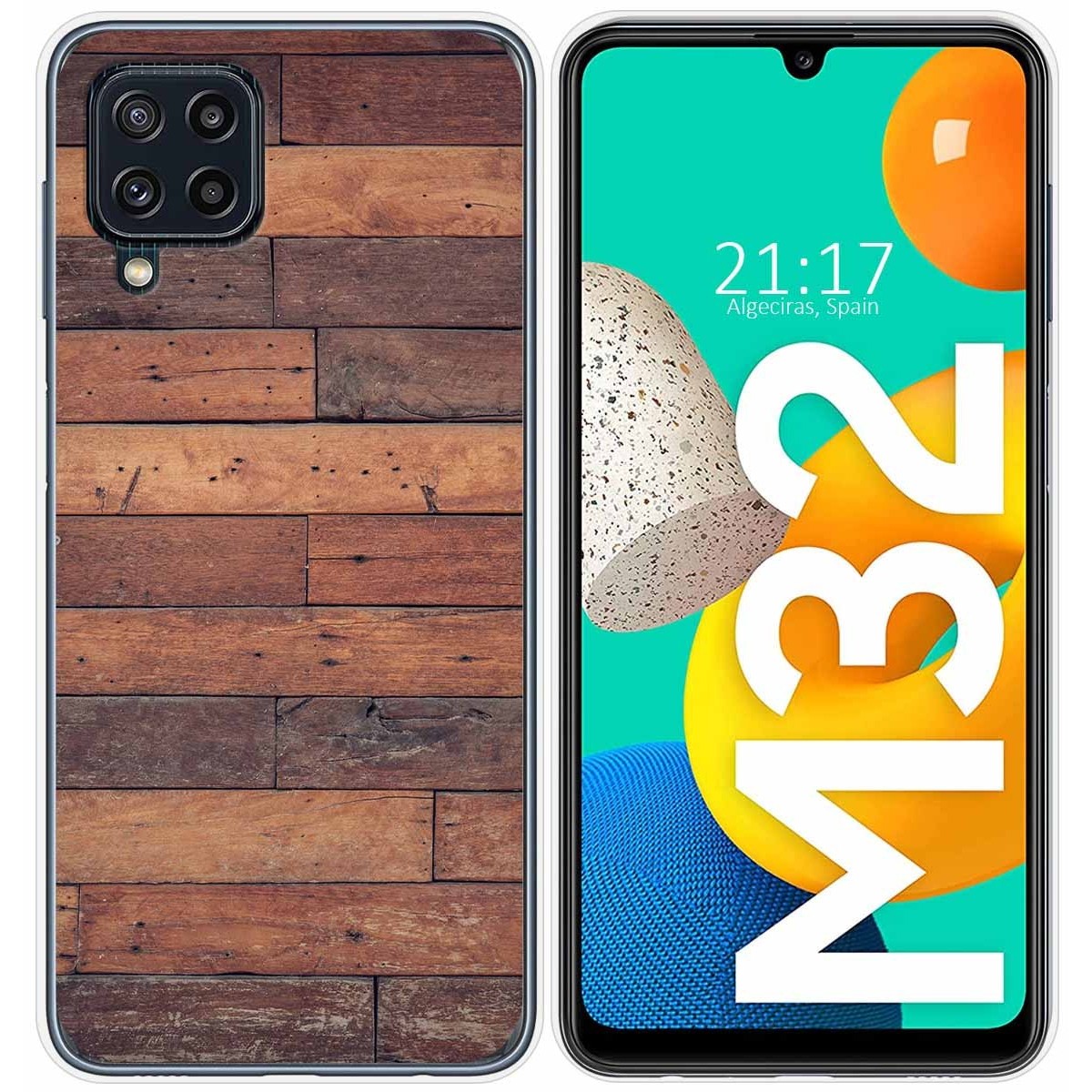 Funda Silicona para Samsung Galaxy M32 diseño Madera 03 Dibujos