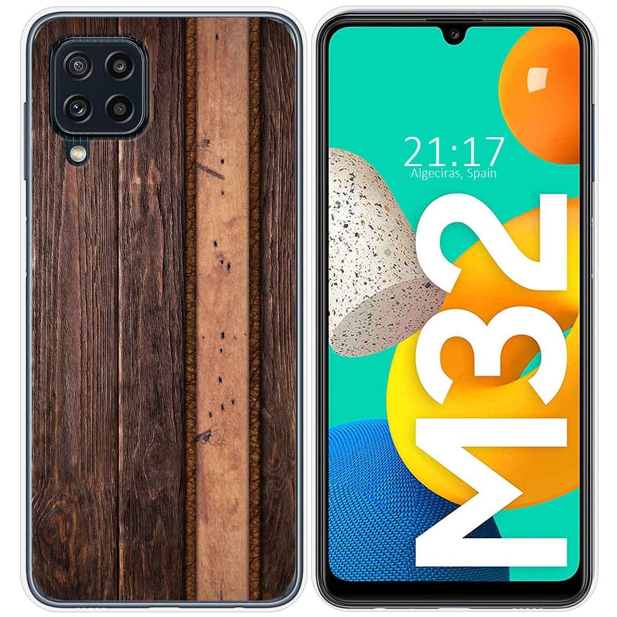 Funda Silicona para Samsung Galaxy M32 diseño Madera 05 Dibujos