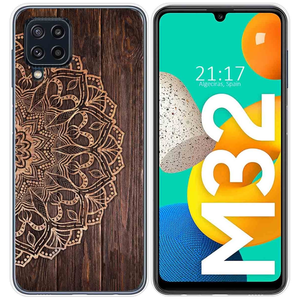 Funda Silicona para Samsung Galaxy M32 diseño Madera 06 Dibujos