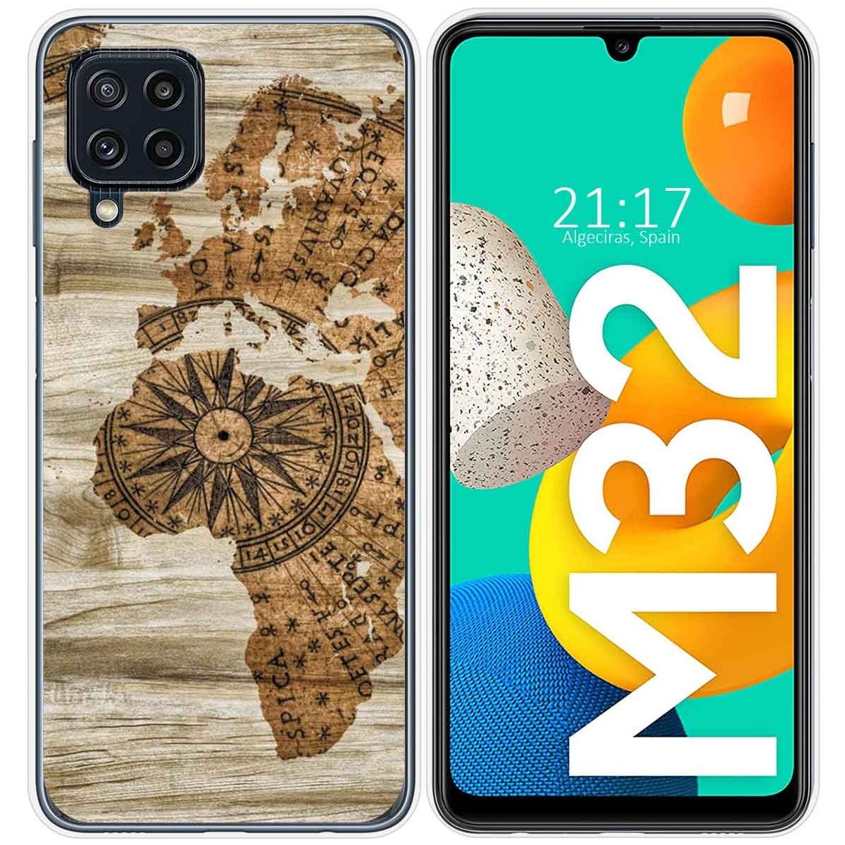 Funda Silicona para Samsung Galaxy M32 diseño Madera 07 Dibujos