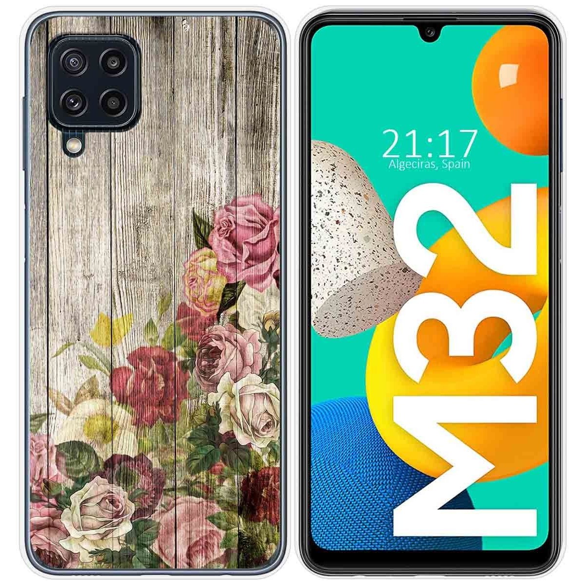 Funda Silicona para Samsung Galaxy M32 diseño Madera 08 Dibujos