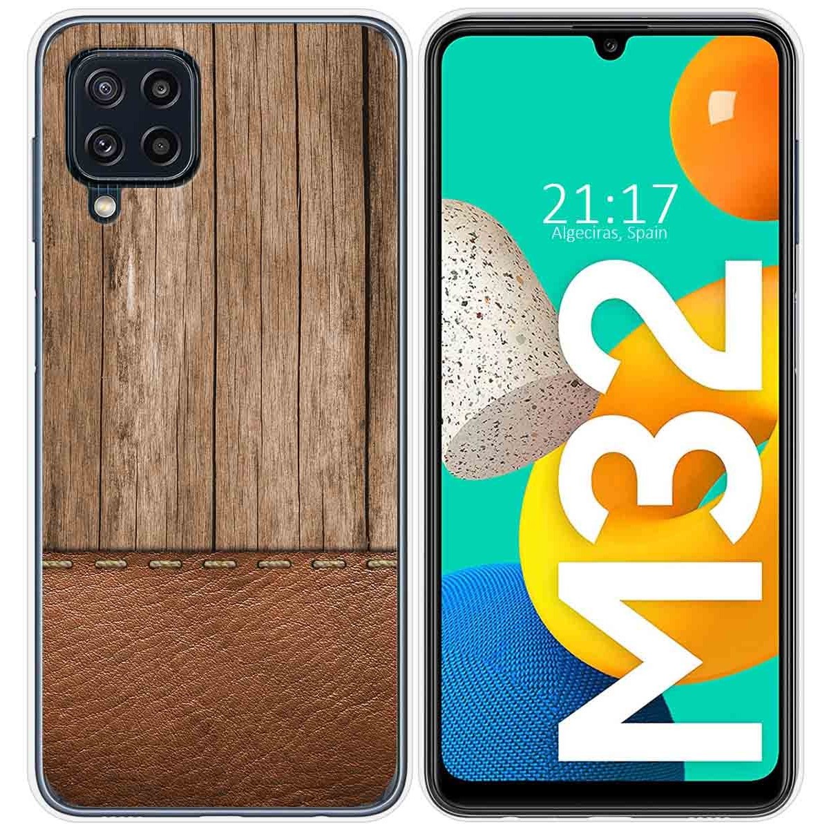 Funda Silicona para Samsung Galaxy M32 diseño Madera 09 Dibujos