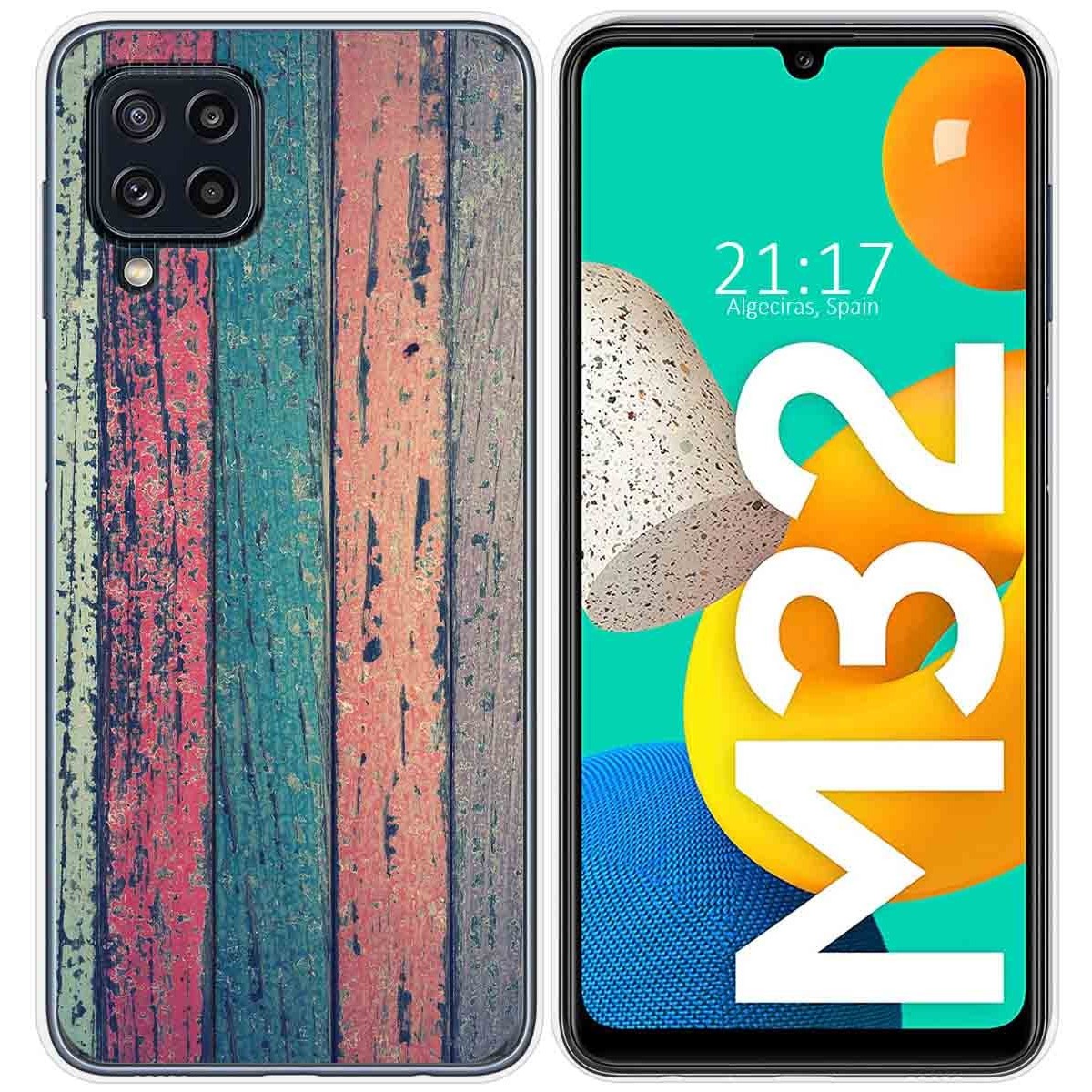 Funda Silicona para Samsung Galaxy M32 diseño Madera 10 Dibujos