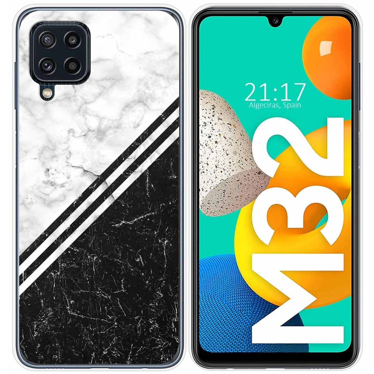 Funda Silicona para Samsung Galaxy M32 diseño Mármol 01 Dibujos