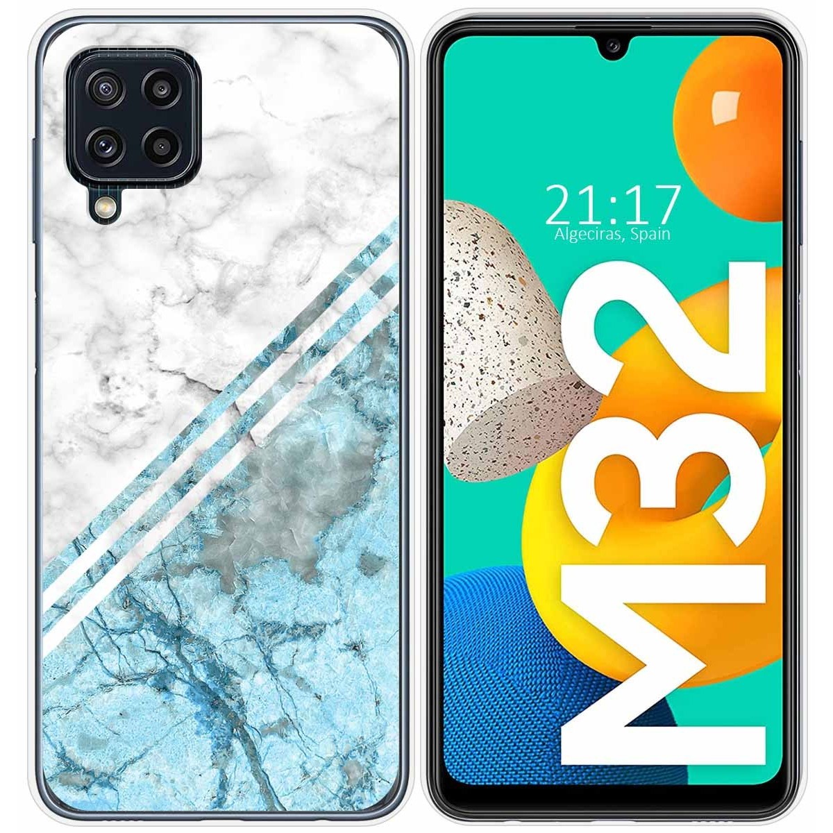 Funda Silicona para Samsung Galaxy M32 diseño Mármol 02 Dibujos