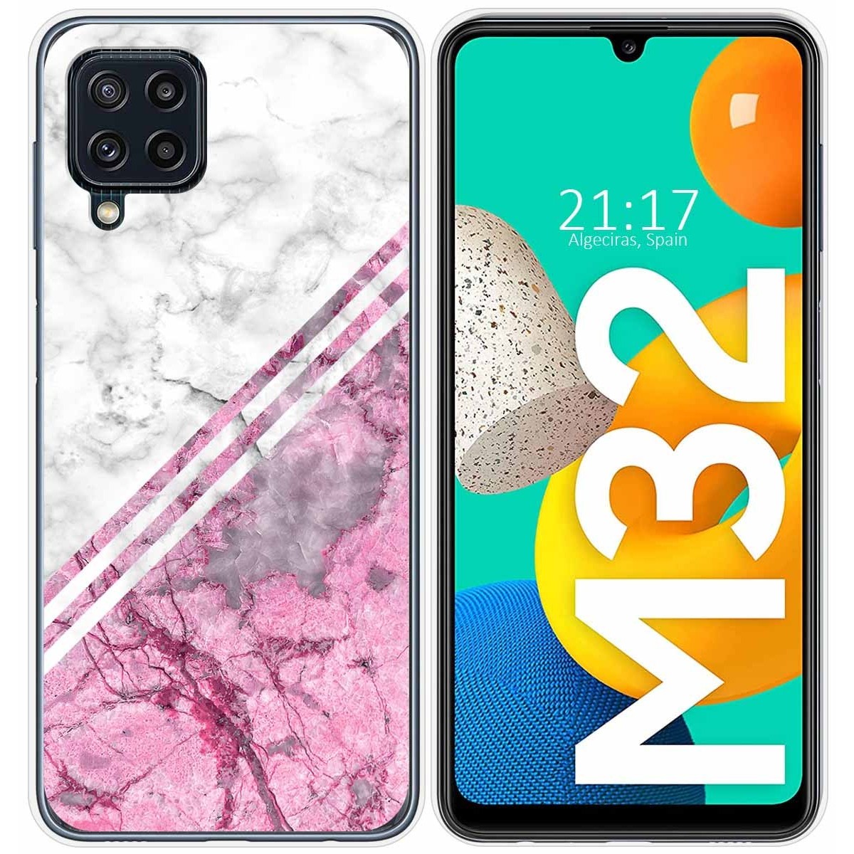 Funda Silicona para Samsung Galaxy M32 diseño Mármol 03 Dibujos