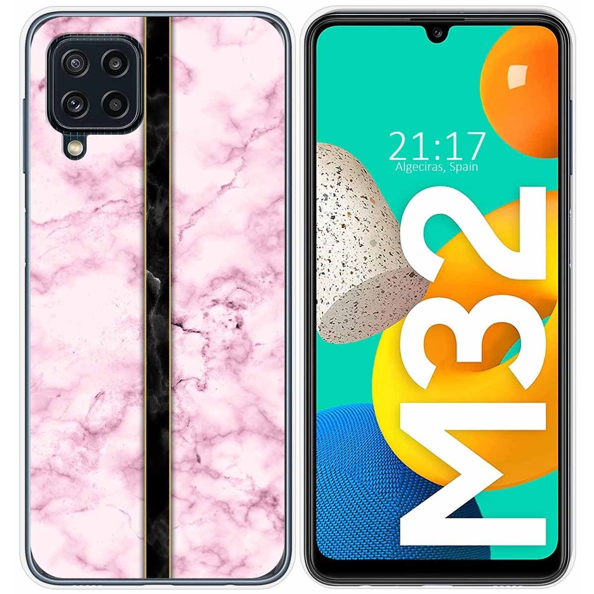 Funda Silicona para Samsung Galaxy M32 diseño Mármol 04 Dibujos