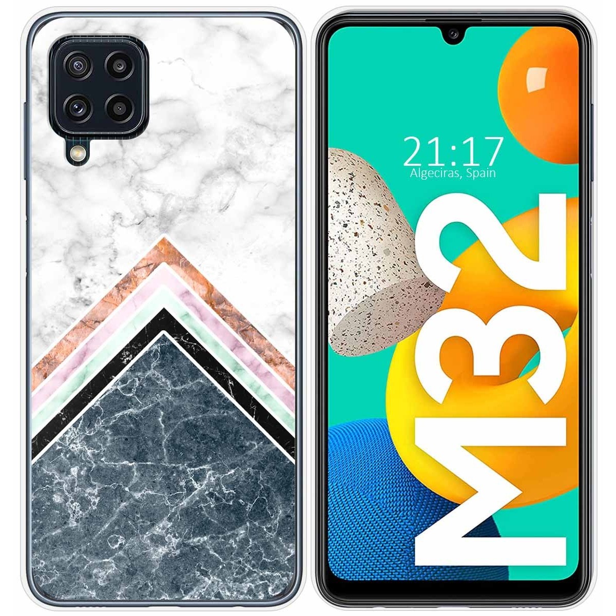Funda Silicona para Samsung Galaxy M32 diseño Mármol 05 Dibujos
