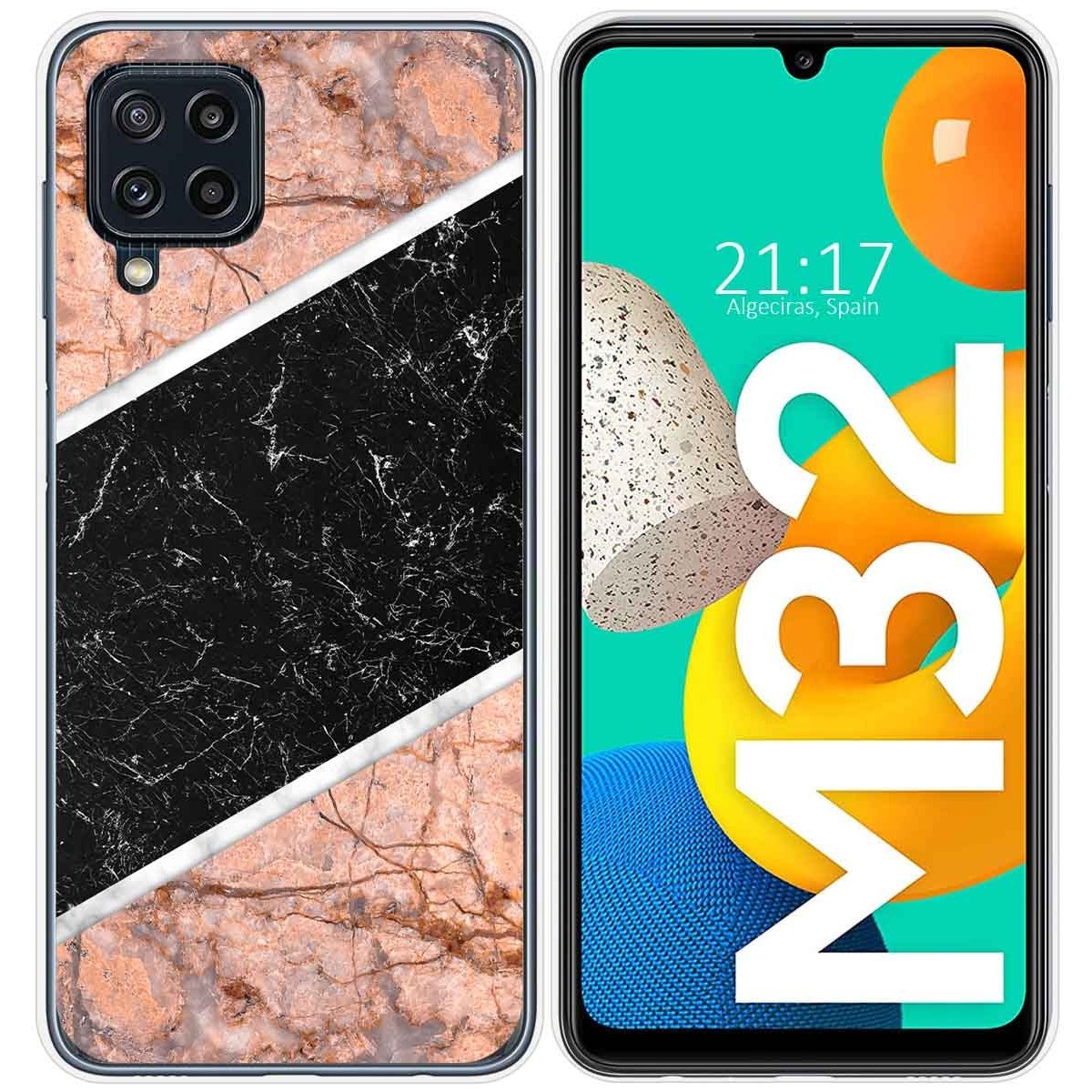 Funda Silicona para Samsung Galaxy M32 diseño Mármol 07 Dibujos