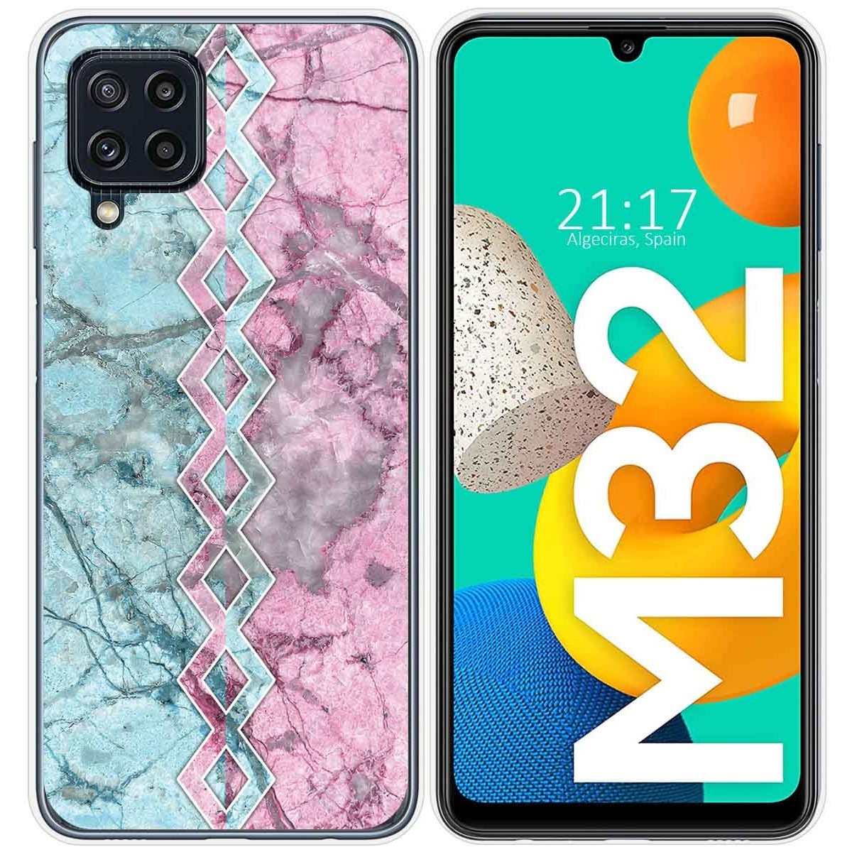 Funda Silicona para Samsung Galaxy M32 diseño Mármol 08 Dibujos