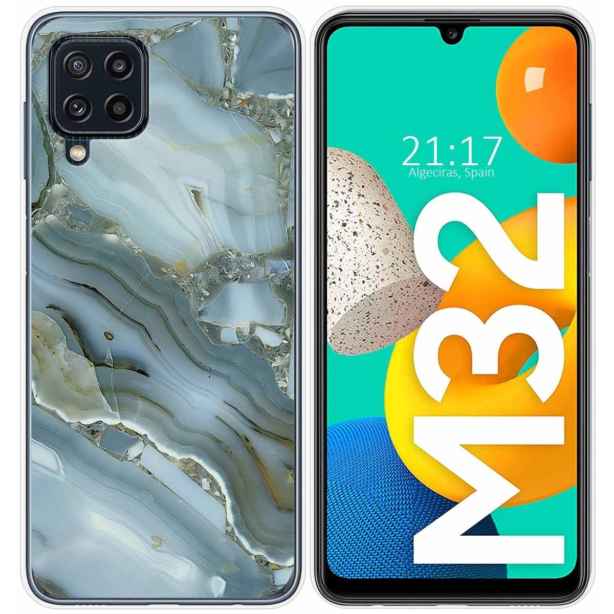 Funda Silicona para Samsung Galaxy M32 diseño Mármol 09 Dibujos