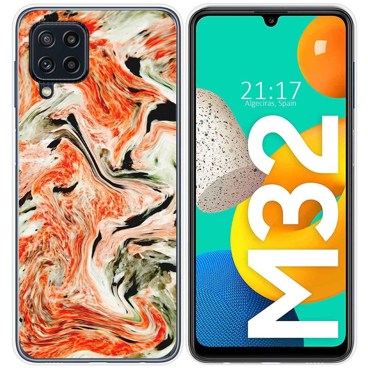 Funda Silicona para Samsung Galaxy M32 diseño Mármol 12 Dibujos