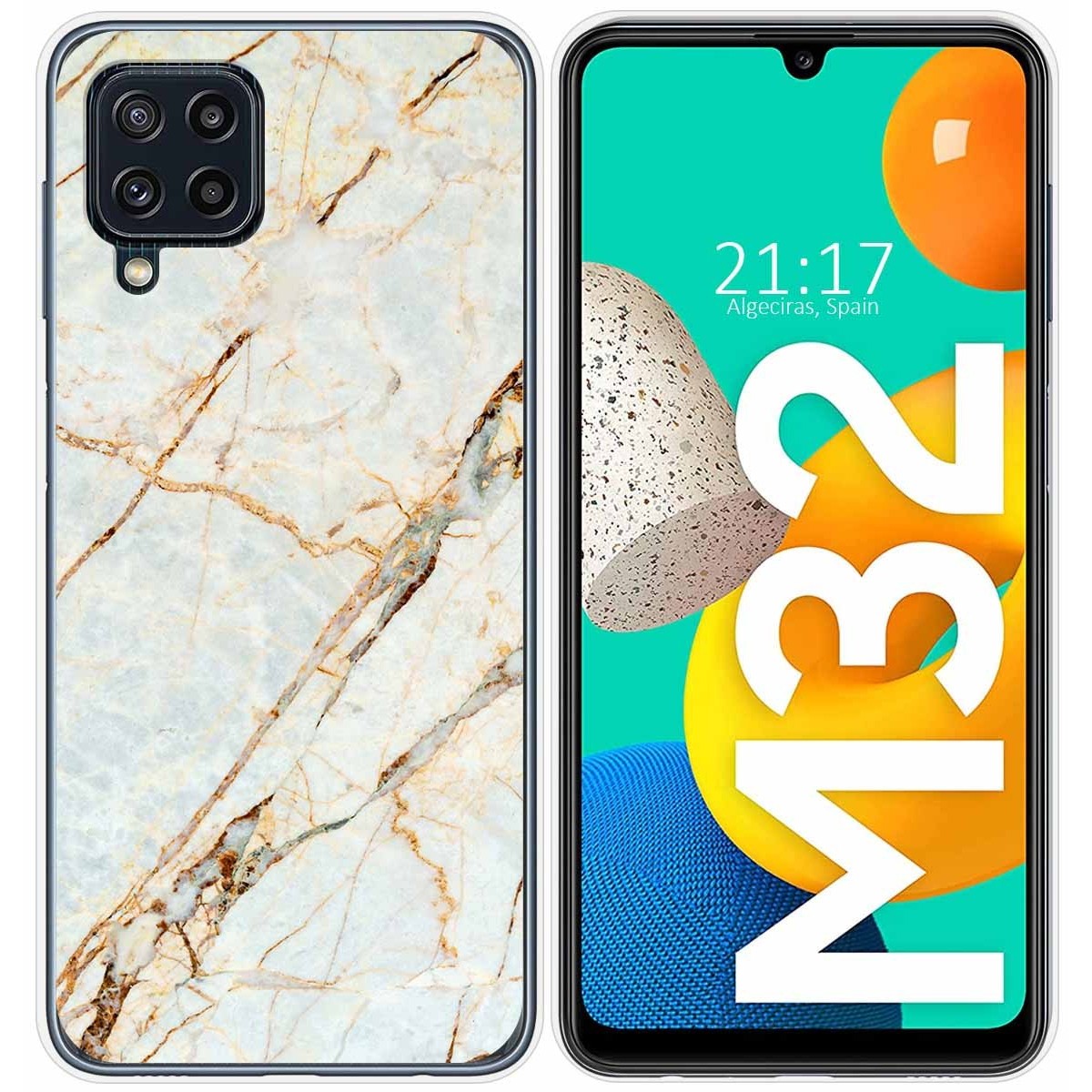 Funda Silicona para Samsung Galaxy M32 diseño Mármol 13 Dibujos