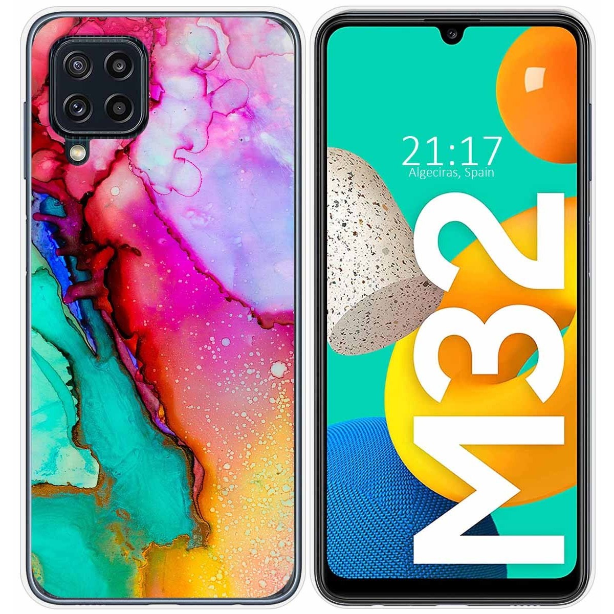 Funda Silicona para Samsung Galaxy M32 diseño Mármol 15 Dibujos