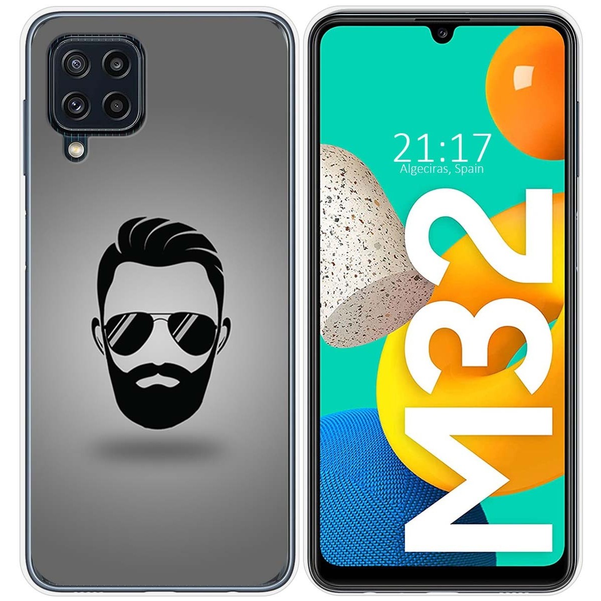Funda Silicona para Samsung Galaxy M32 diseño Barba Dibujos