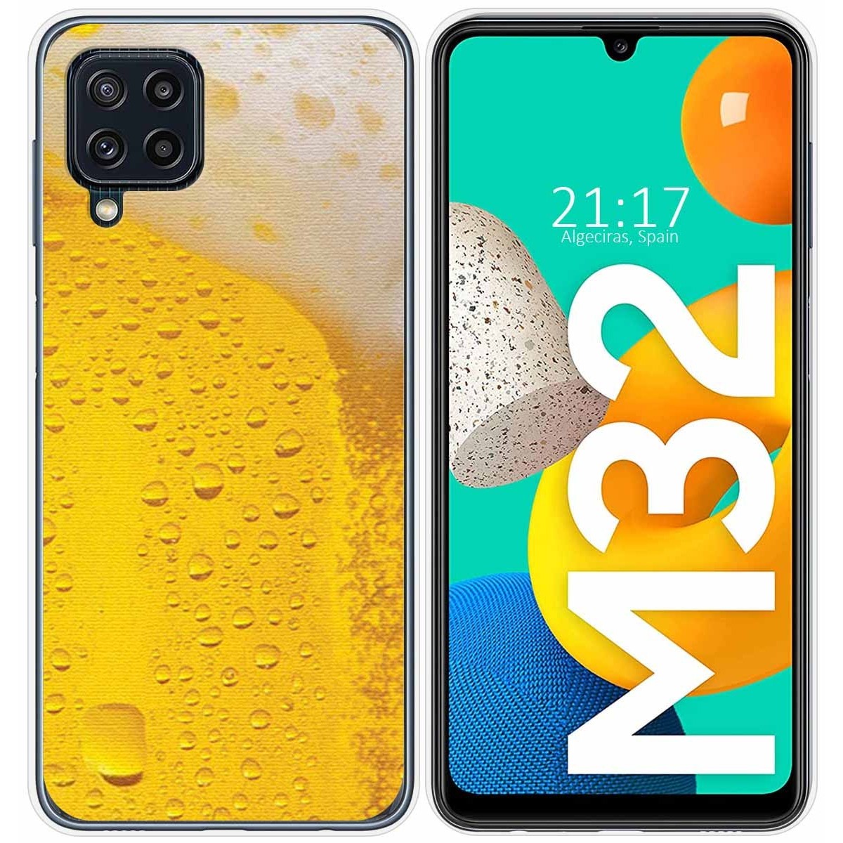Funda Silicona para Samsung Galaxy M32 diseño Cerveza Dibujos