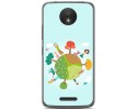 Funda Gel Tpu para Motorola Moto C Plus Diseño Familia Dibujos