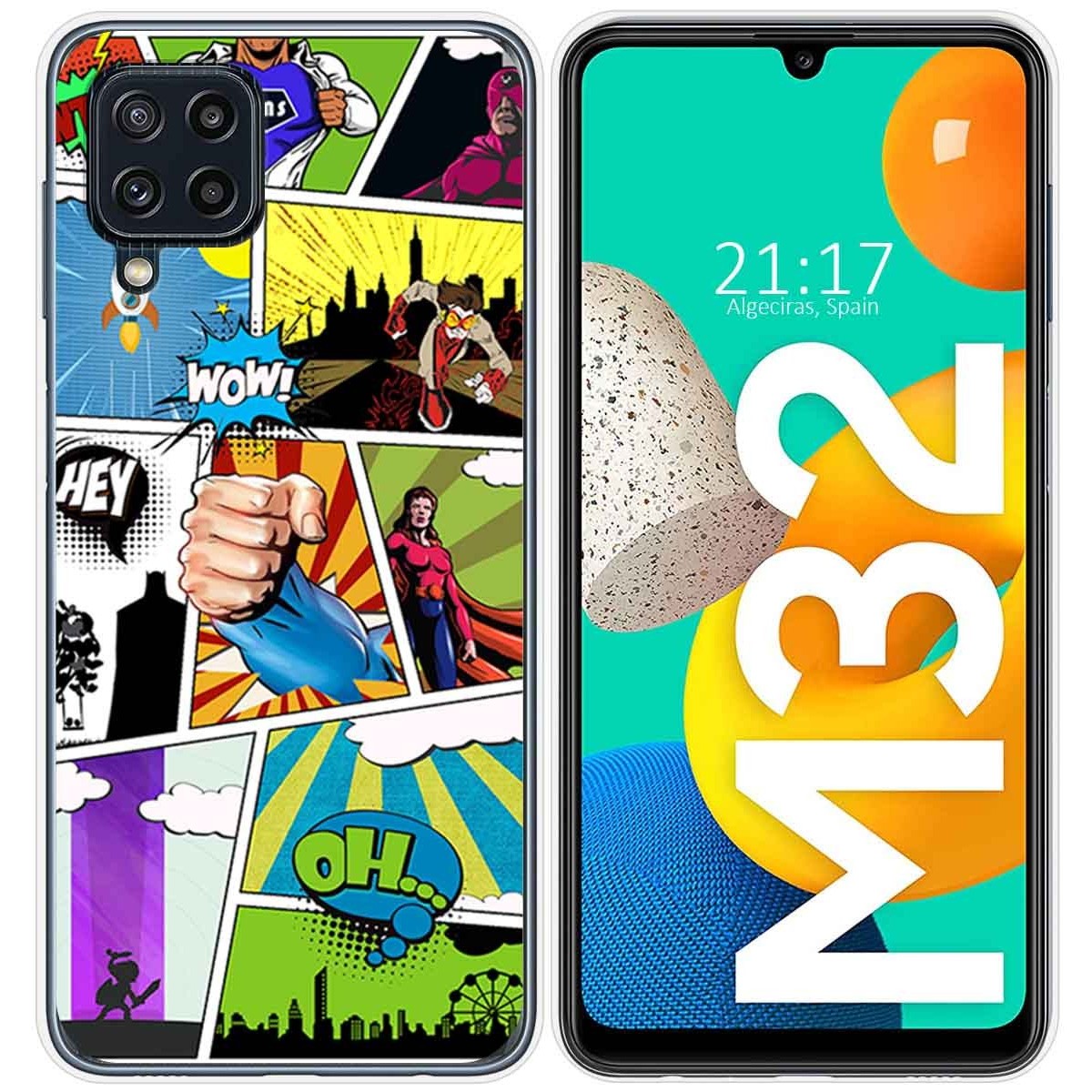 Funda Silicona para Samsung Galaxy M32 diseño Comic Dibujos