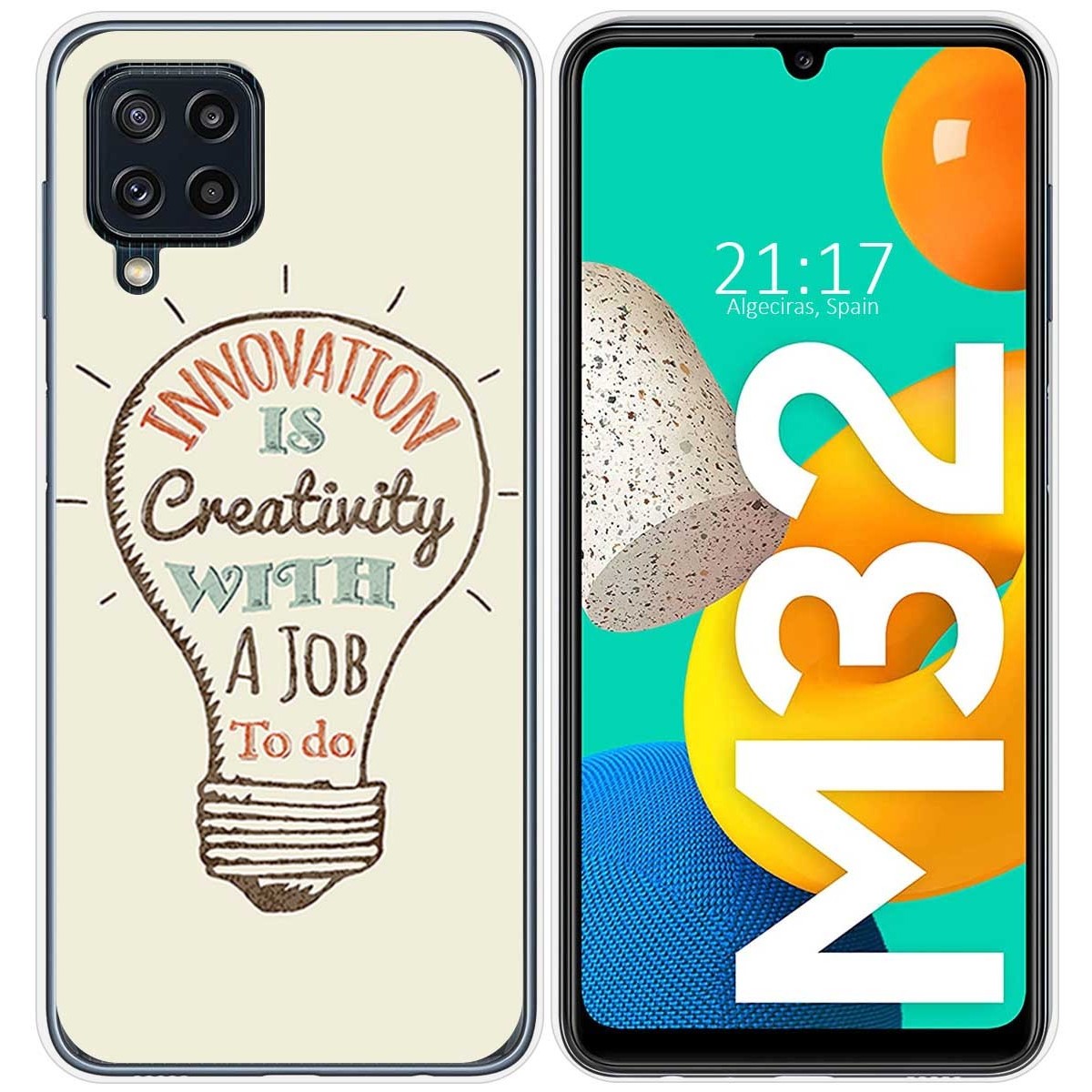 Funda Silicona para Samsung Galaxy M32 diseño Creativity Dibujos