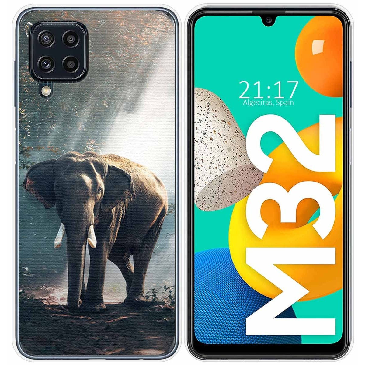 Funda Silicona para Samsung Galaxy M32 diseño Elefante Dibujos