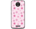 Funda Gel Tpu para Motorola Moto C Plus Diseño Flores Dibujos