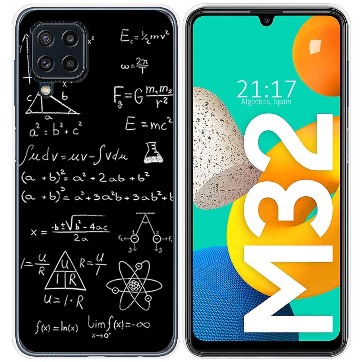 Funda Silicona para Samsung Galaxy M32 diseño Formulas Dibujos