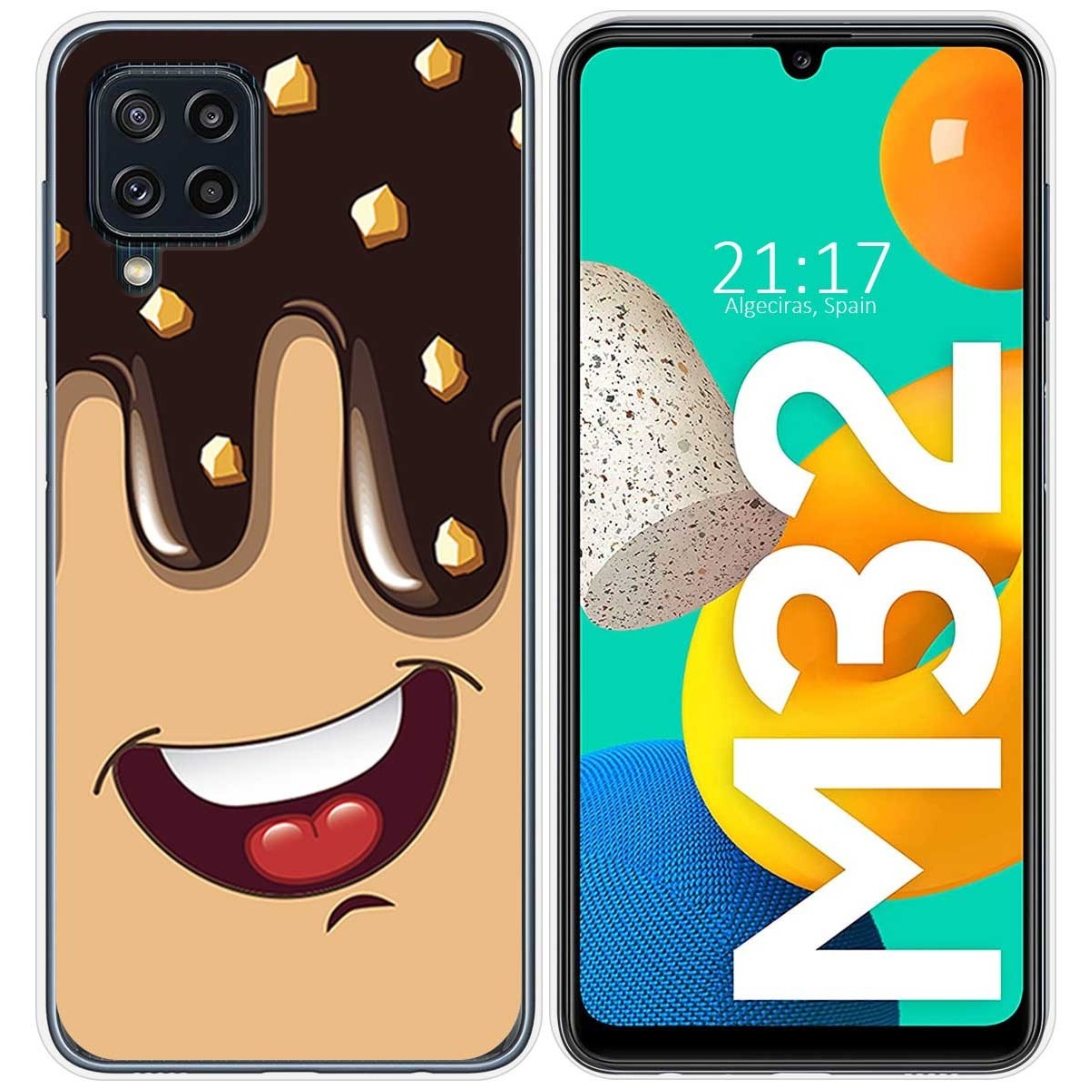 Funda Silicona para Samsung Galaxy M32 diseño Helado Chocolate Dibujos