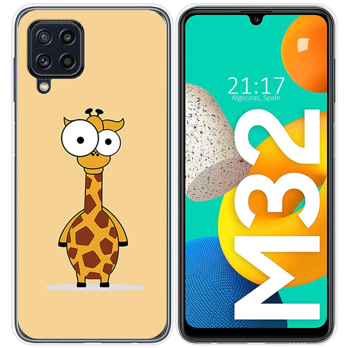 Funda Silicona para Samsung Galaxy M32 diseño Jirafa Dibujos