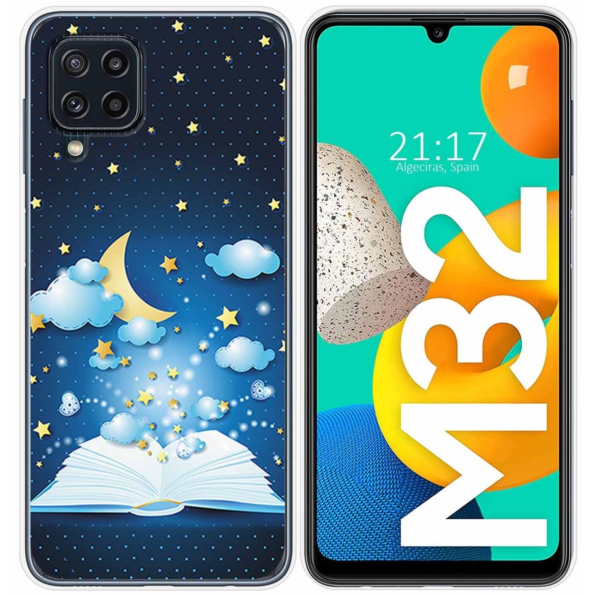 Funda Silicona para Samsung Galaxy M32 diseño Libro Cuentos Dibujos
