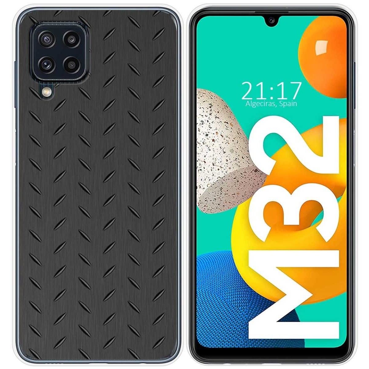 Funda Silicona para Samsung Galaxy M32 diseño Metal Dibujos