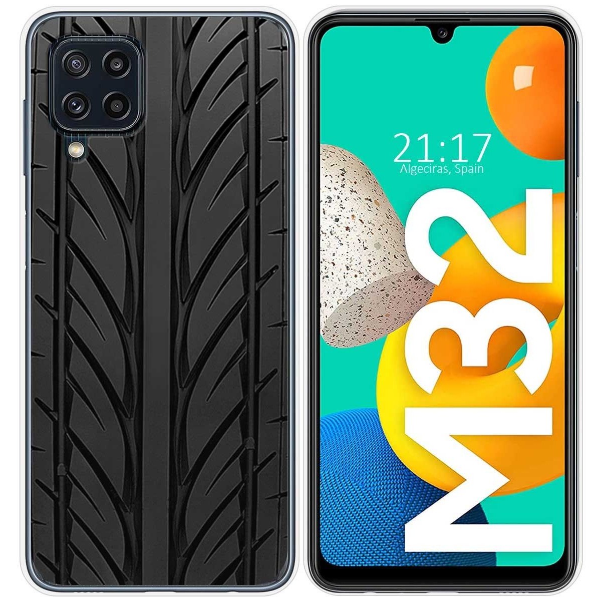 Funda Silicona para Samsung Galaxy M32 diseño Neumatico Dibujos