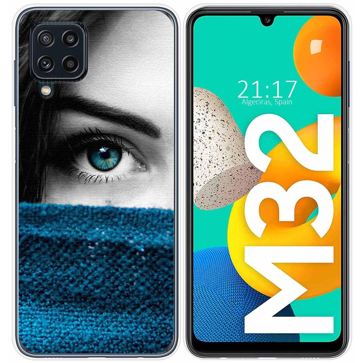 Funda Silicona para Samsung Galaxy M32 diseño Ojo Dibujos